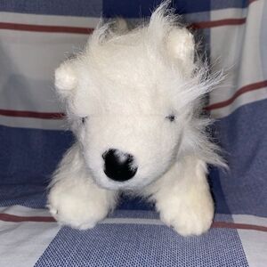 GANZ Webkinz White Fluffy Dog Plush Stuffed Animal
